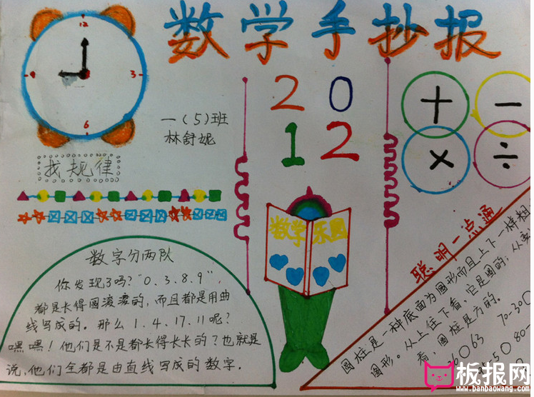 数学手抄报，数学的规律