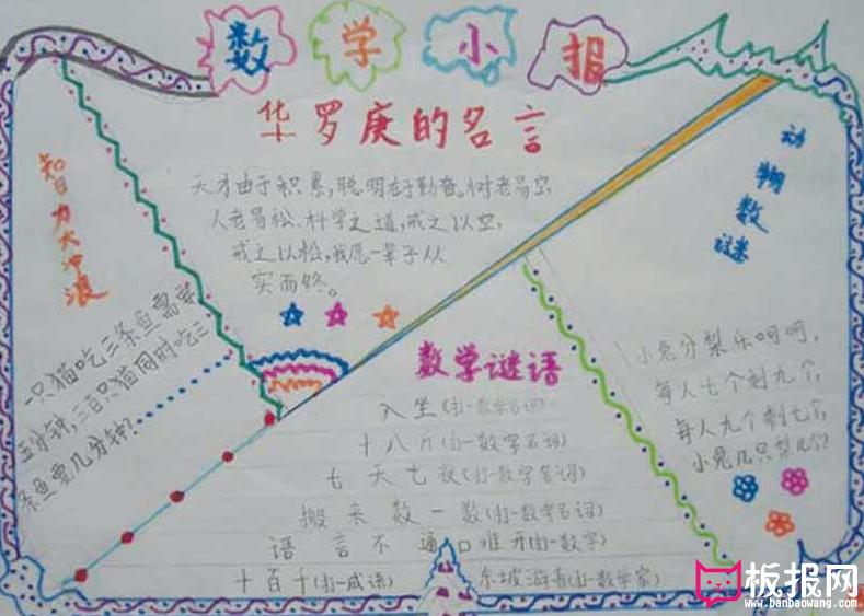 数学小报，解开数学疑惑