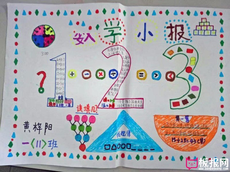 小学生数学手抄报，一起找规律