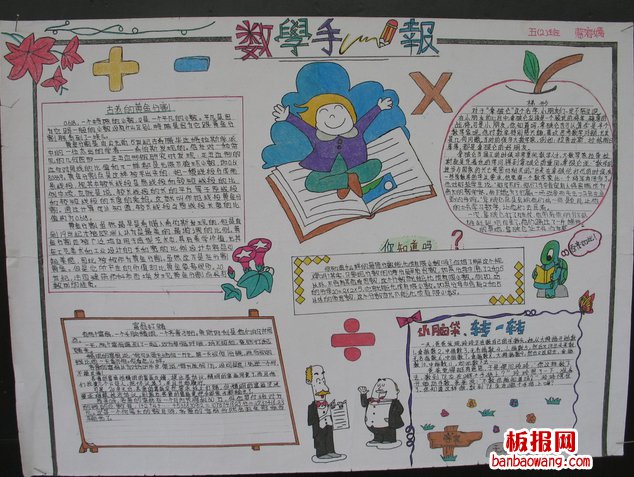 数学手抄报的内容