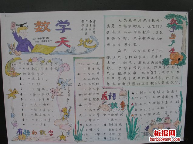 数学手抄报图