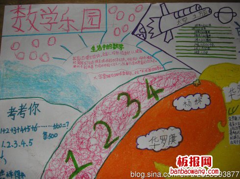 数学乐园——考考你手抄报