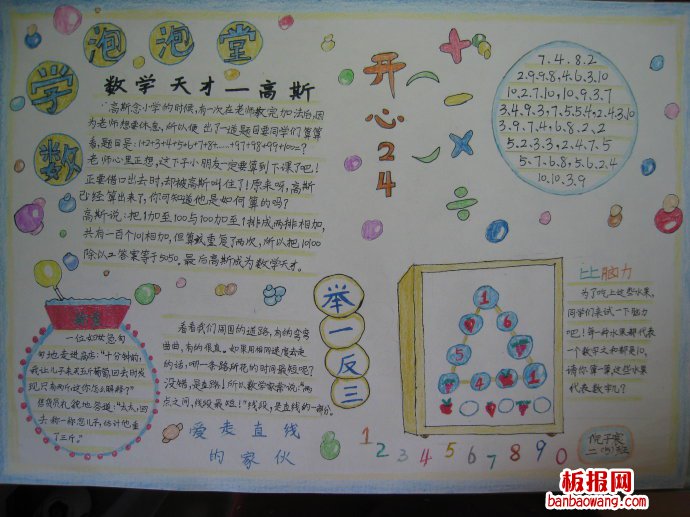 数学——不断的探索手抄报