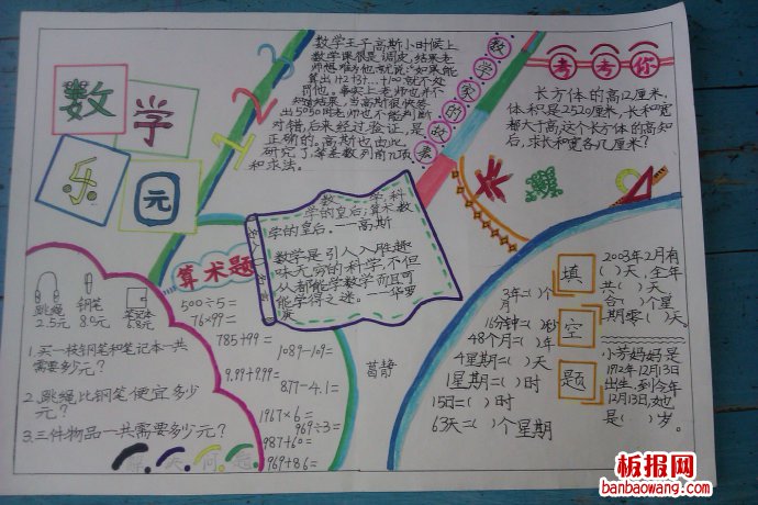 数学小报——数学乐园手抄报
