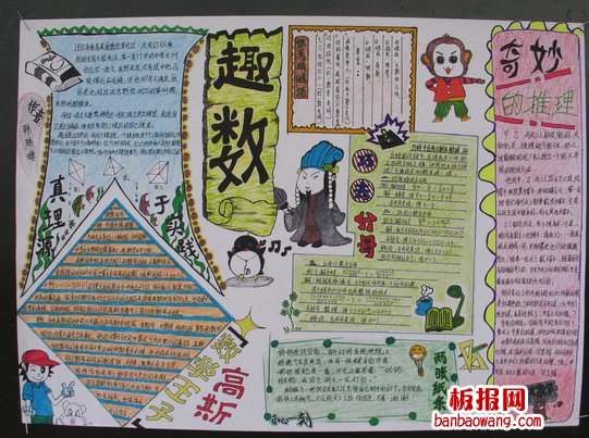 初二数学手抄报