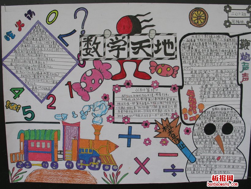 初中数学手抄报图片