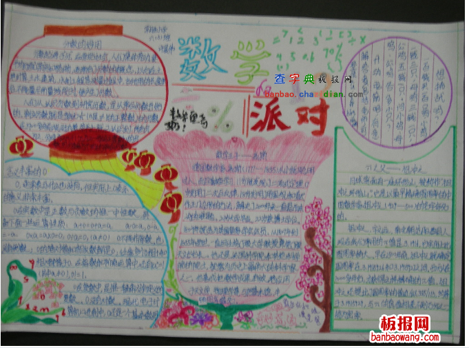生活中的数学知识手抄报