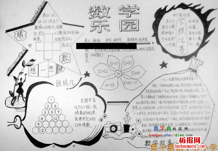 应用数学手抄报