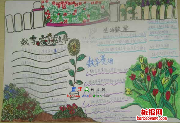 数学手抄报五年级