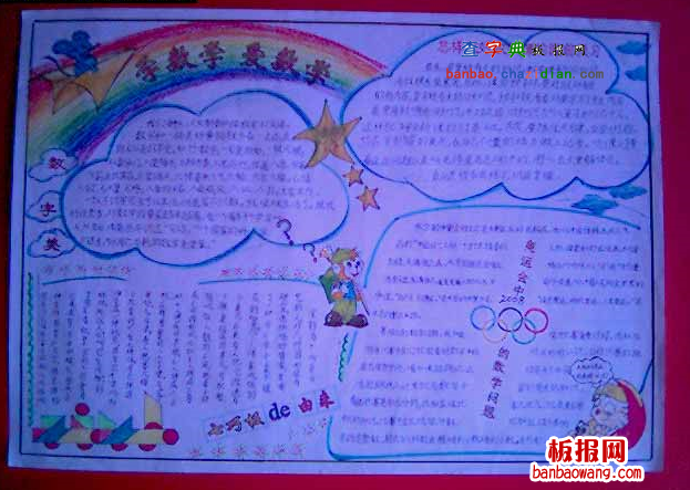 数学学科手抄报