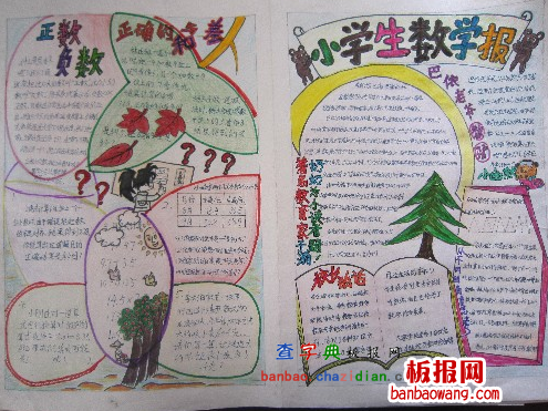 五年级数学手抄报