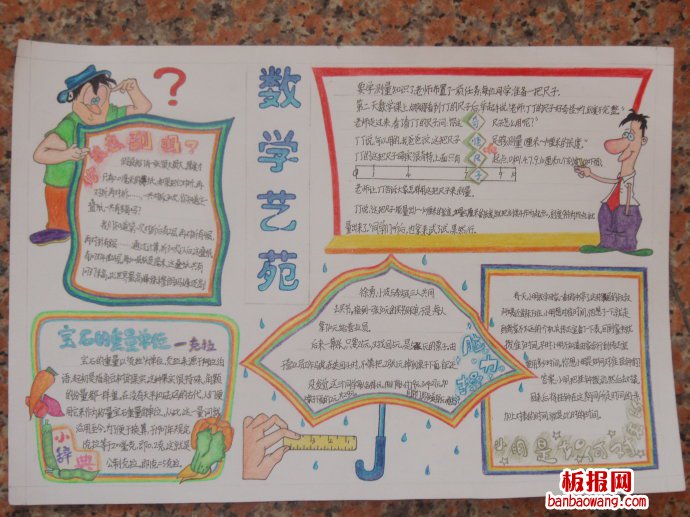 数学艺苑手抄报
