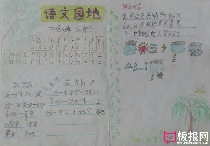 小学生语文手抄报图片，语文园地