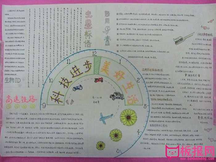 我爱科学手抄报，科技进步美好生活