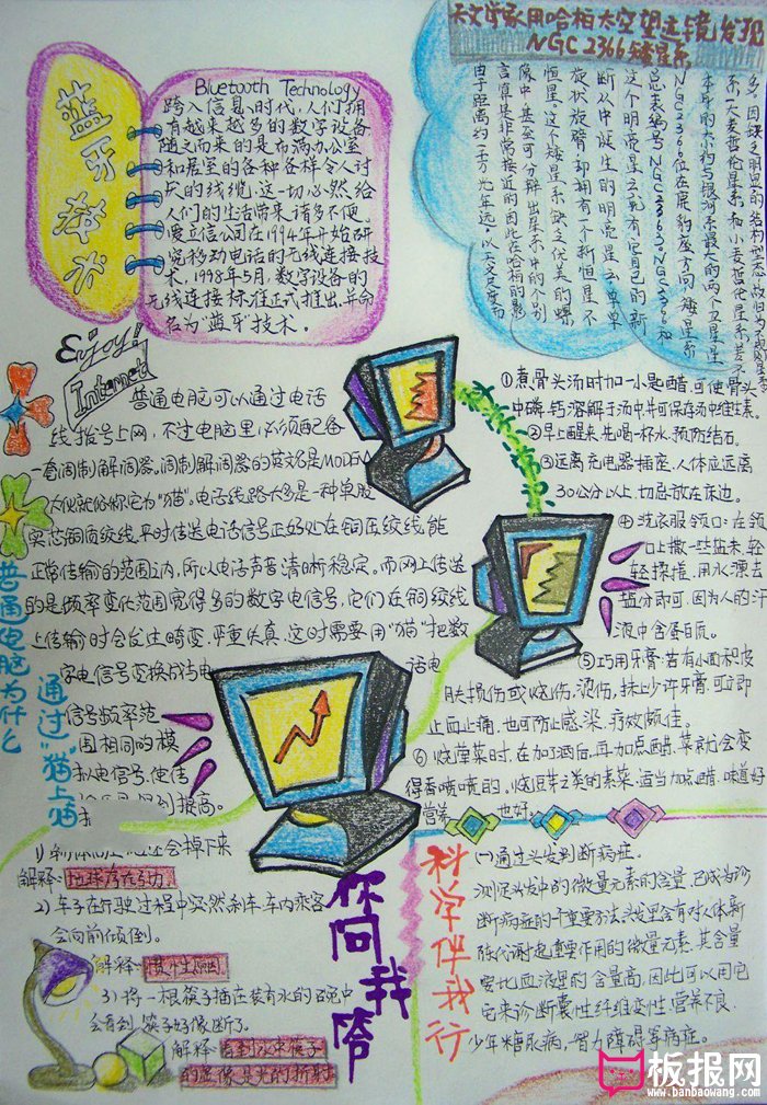 我爱科学手抄报图片，科学伴我行