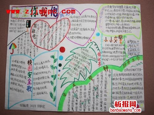珍爱生命安全第一手抄报