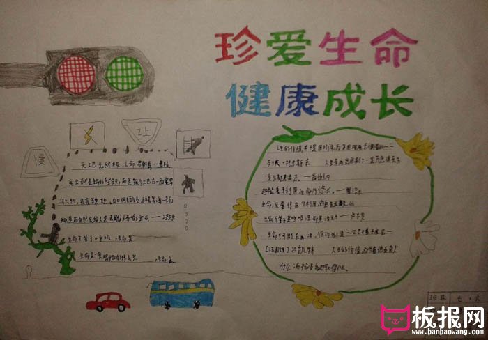 珍惜生命手抄报大全，珍爱生命健康成长