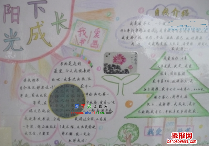 成长手抄报：阳光下成长
