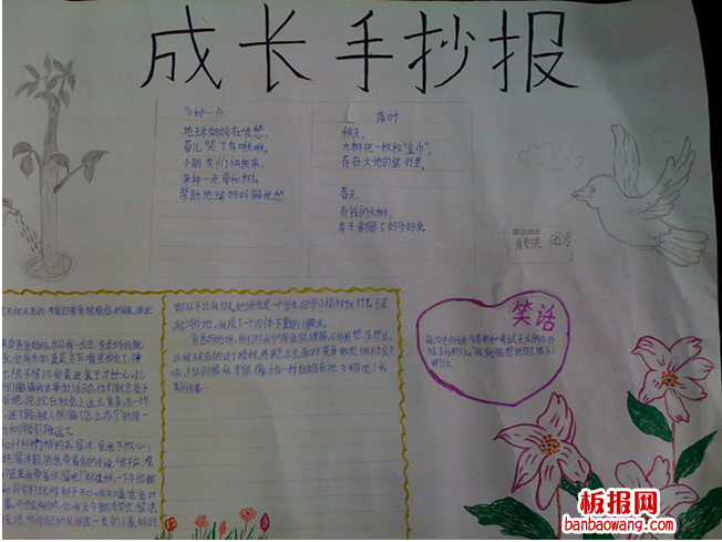 成长手抄报