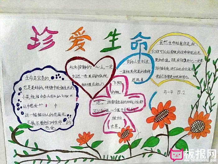 珍惜生命手抄报大全，生命是宝贵的