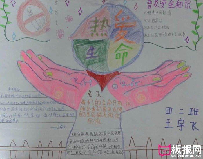 珍惜生命手抄报大全，普及安全知识