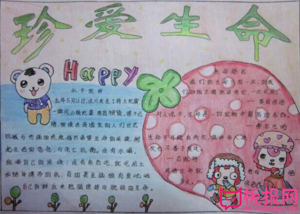 珍爱生命手抄报内容，生命的意义