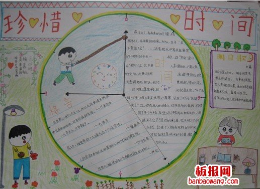 珍惜时间手抄报资料