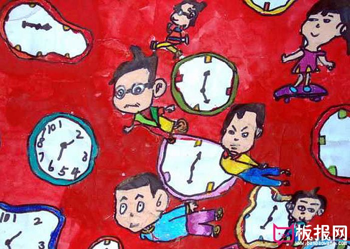 小学生珍惜时间手抄报，创意手抄报