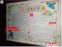名人成长故事手抄报图片
