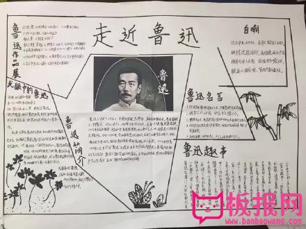 关于鲁迅的手抄报，笔杆子唤醒中国魂