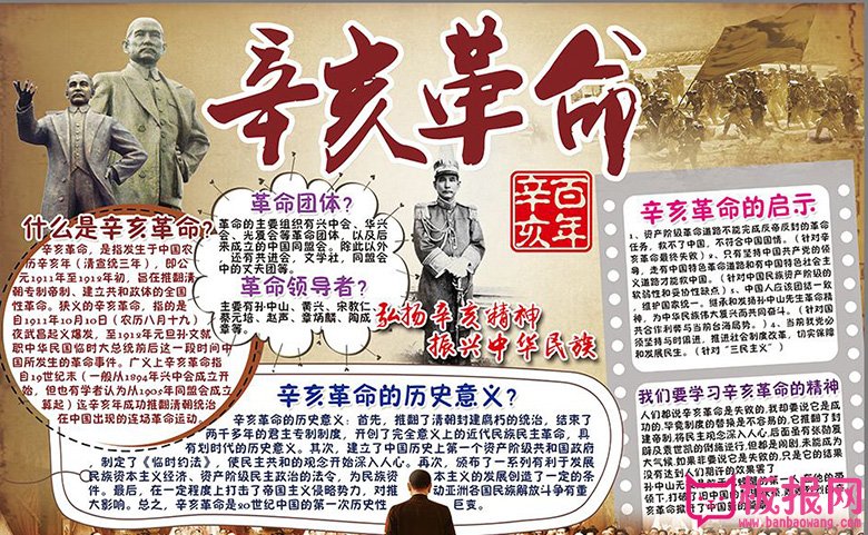 辛亥革命手抄报图片