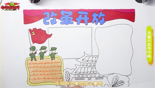 改革开放手抄报