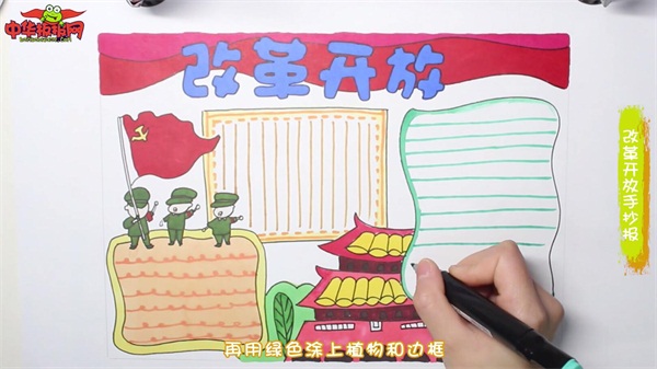 改革开放手抄报