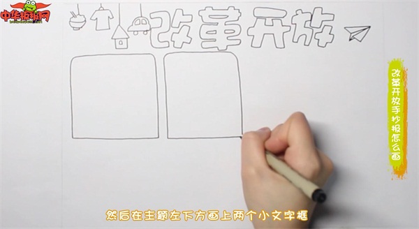改革开放手抄报怎么画