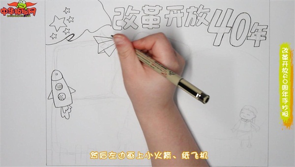 改革开放40周年手抄报