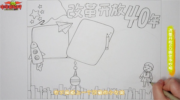 改革开放40周年手抄报