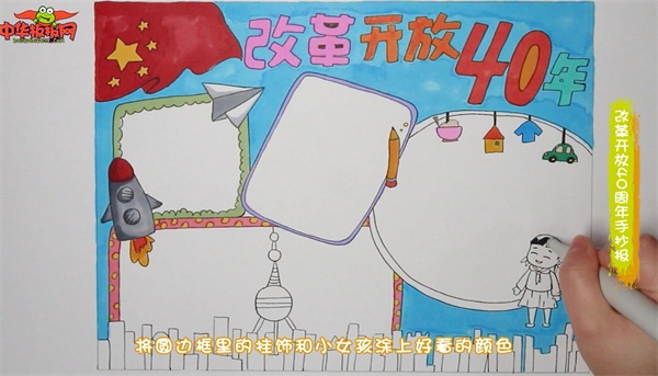改革开放40周年手抄报