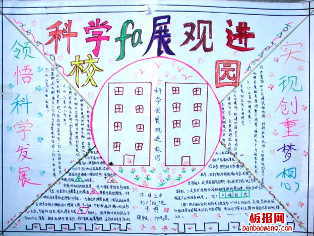 科学发展观进校园手抄报