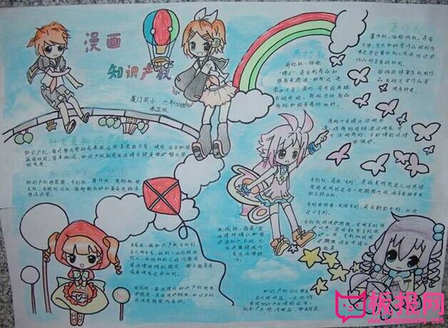 漫画知识产权手抄报，知识产权很重要