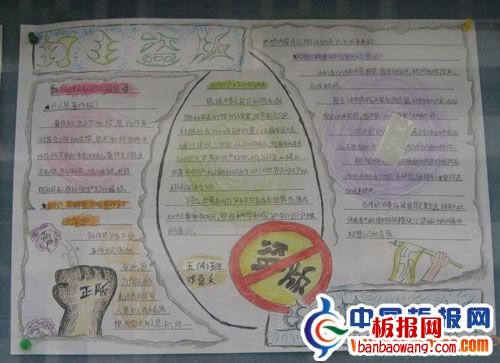 打击盗版支持正版手抄报