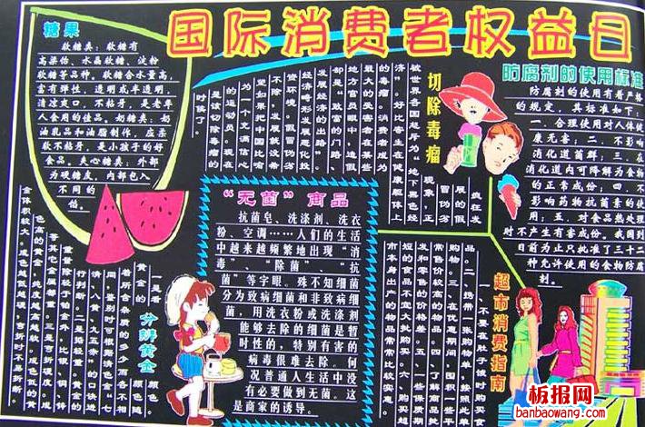 国际消费者权益日黑板报