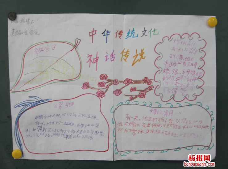 传统文化——神话传说手抄报