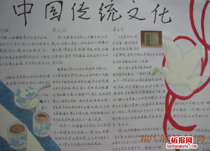 传统文化手抄报,风