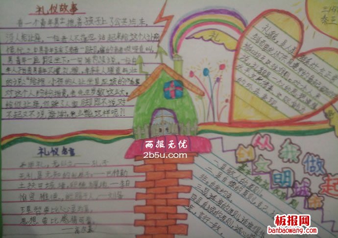 创文明城市从我做起手抄报