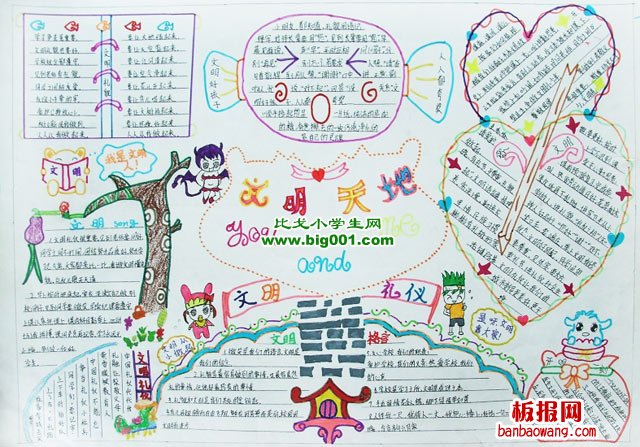 创建文明城市手抄报