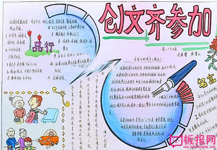 文明城市手抄报图片，文明城市靠大家
