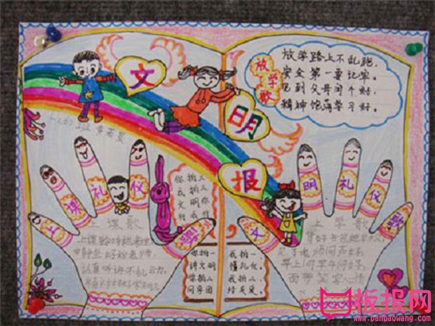 创建文明城市手抄报，文明城市魅力无限