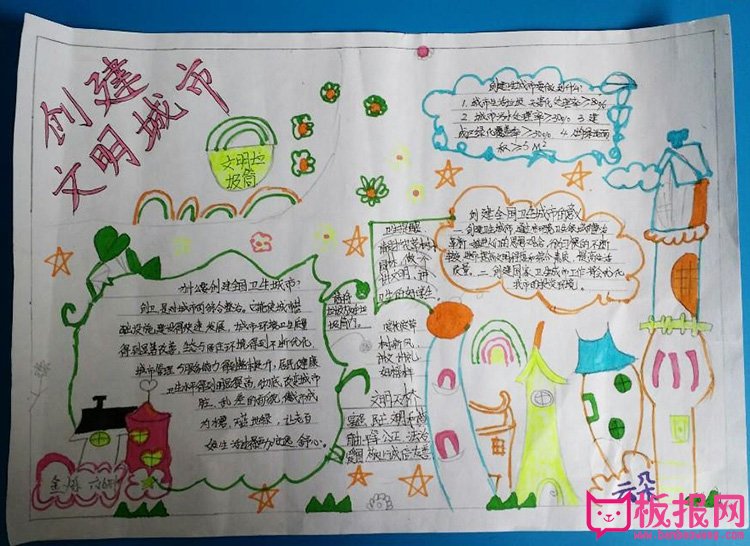 创建文明城市手抄报，争做文明公民