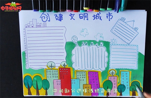创建文明城市手抄报