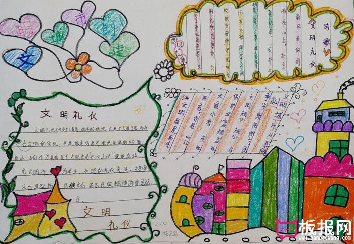 创建文明城市手抄报图片，文明城市从我做起